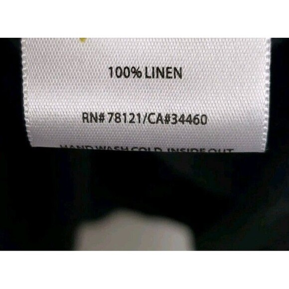 Eileen Fisher Tank Top L Gray Slub 100% Linen Beaded Party Holiday Casual - Picture 5 of 9